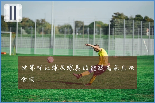 世界杯让球买球真的能提高获利机会吗