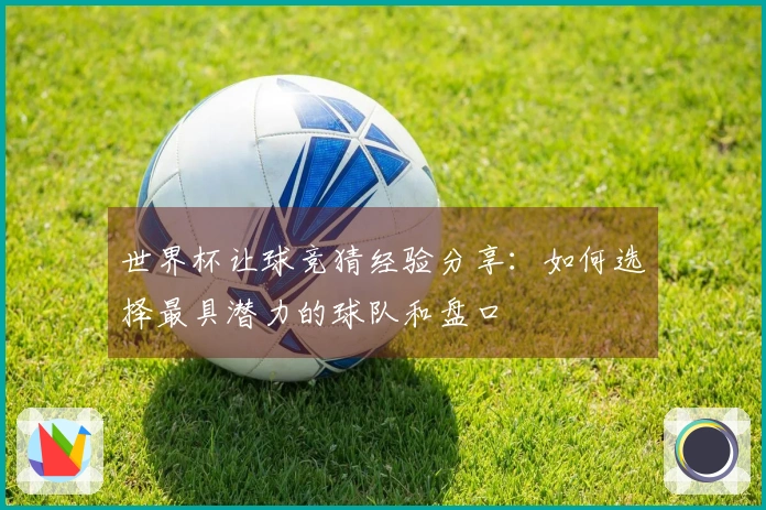 世界杯让球竞猜经验分享：如何选择最具潜力的球队和盘口